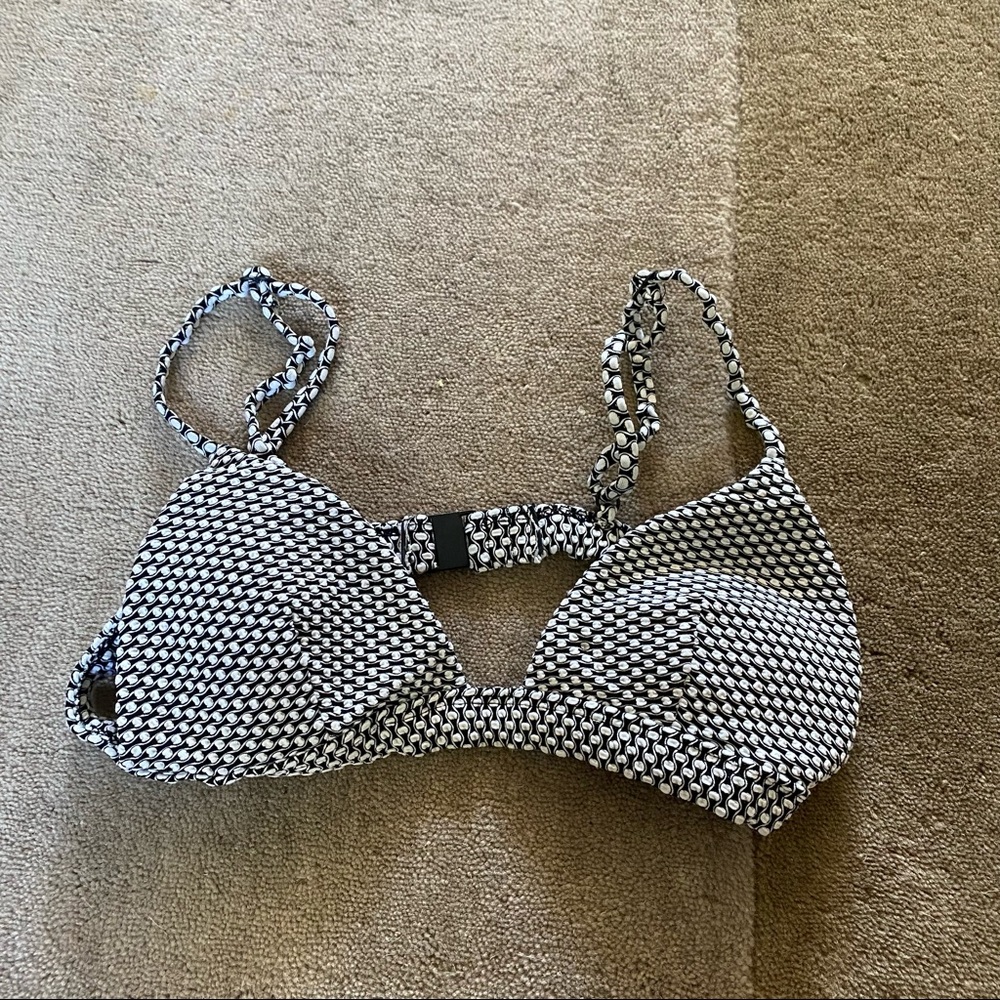 Onia Black & White Bikini Top - Picture 3 of 4
